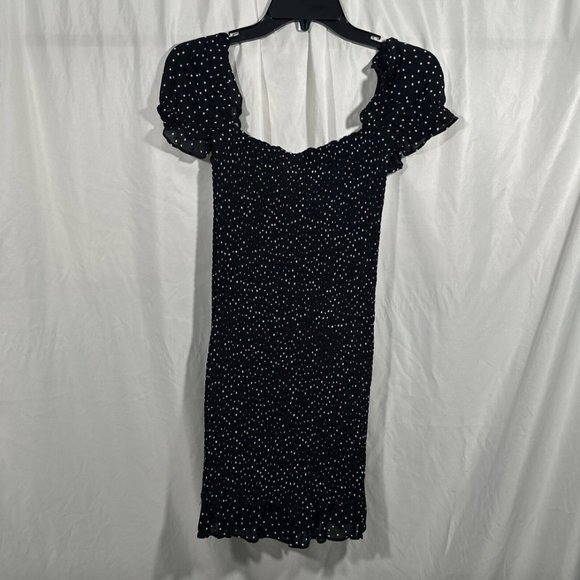 EUC Reformation [ Small ] Polka Dot Minnie‎ Mini Dress in Black White #Q393 - Picture 12 of 15